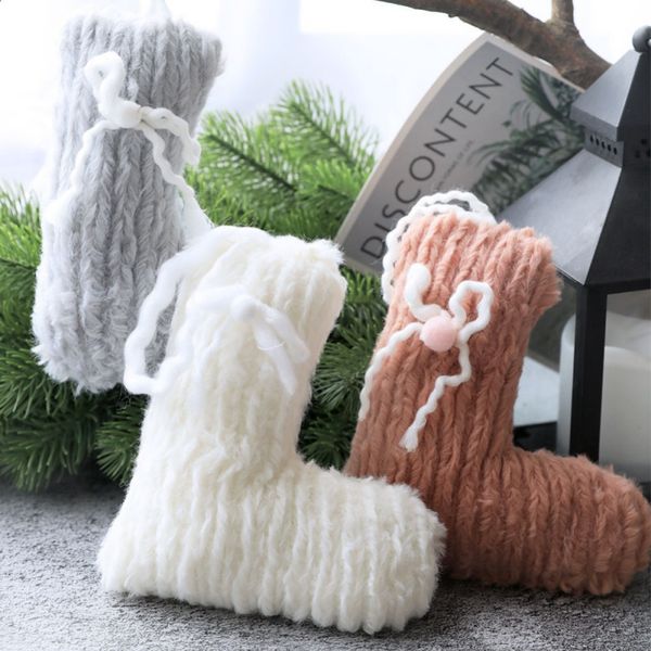 

christmas hanging pendant small cute plush knitted drop ornaments christmas decorations for home new year gift xmas supplies