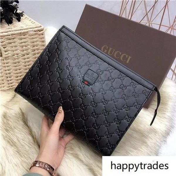 

iduzi designer mens bag clutch bags fashion business litchi grain italian leather mens handbag