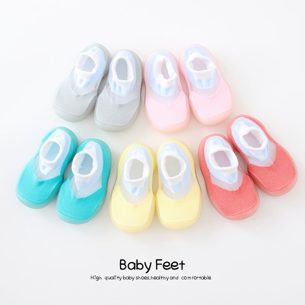 

baby sock shoes anti-slip with rubber sole soft cute floor socks