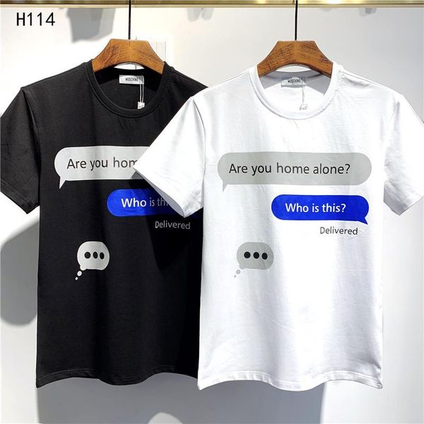 

2020 ss new arrival bear clothing men's t-shirts print tees short sleeve m-3xl h114, White;black
