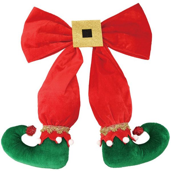 

elf foot hanging christmas tree bow elf boots pendant l atmosphere layout for new year party scenes arrangement