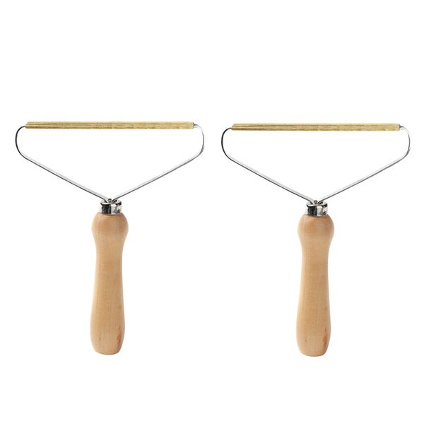 

2x портативный двусторонний lint remover ткани бритвы lint roller brush tool