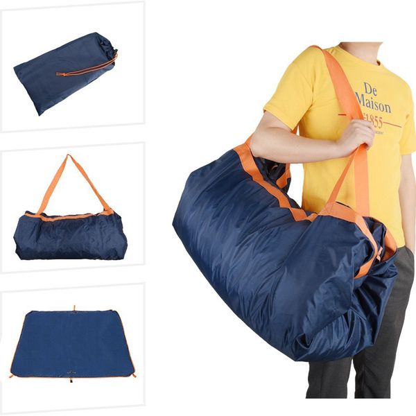 

practical portable picnic mat large capacity hiking waterproof camping foldable mountaineering oxford cloth outdoor travel bag