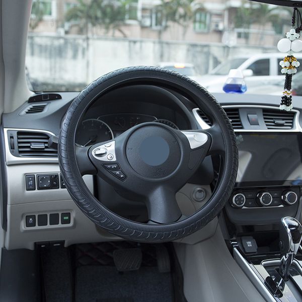 

1pcs universal car silicone steering wheel case cover anti-slip texture soft silicone steering covers car styling