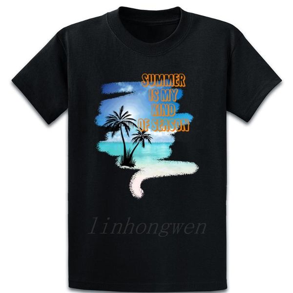 

summer beach design тенниска basic summer style crew neck хлопок печати уникальные фотографии anti-wrinkle рубашка, White;black