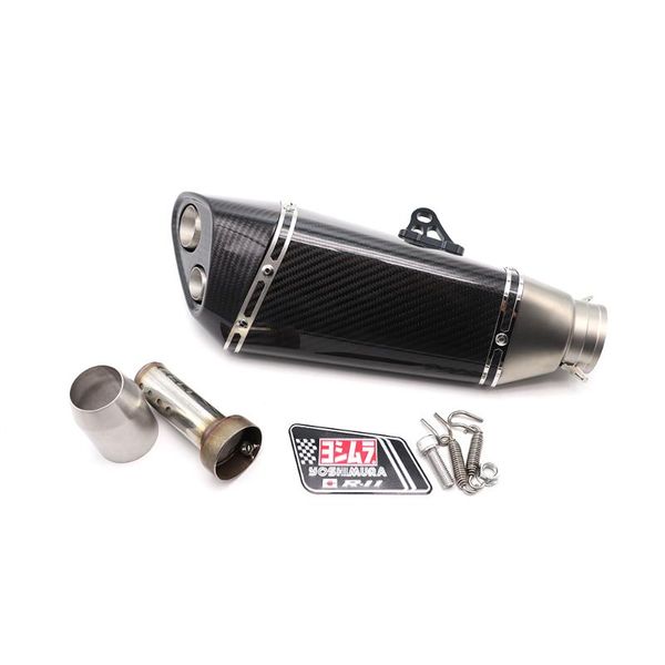 

300cc universal full carbon fiber motorcycle high performance bassy sound exhaust muffler for 150 ninja 250