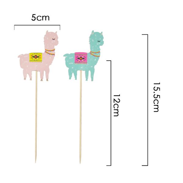 

alpaca color birthday wedding cake fag 8 pieces party decorations baby shower boy and girl favorite birthday decorations