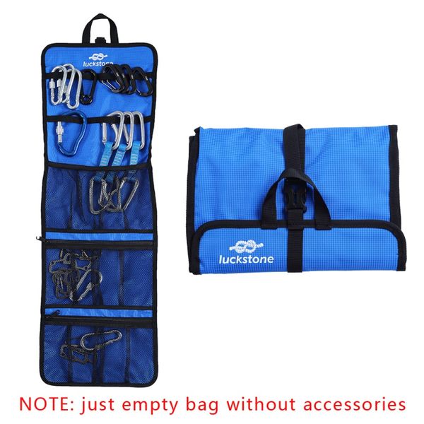 

folding climbing rock quickdraw sling carabiner hook gear climbing wall equipment collection arrange bag