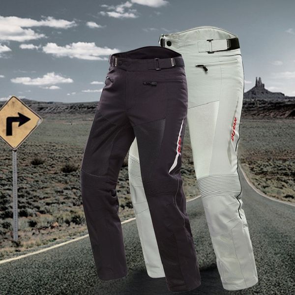 

duhan professional motorcycle cycling riding protective trousers waterproof windproof motorcycle pants men's racing sports pants, Black;blue
