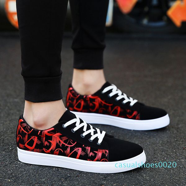 

new canvas men shoes denim lace-up men casual shoes plimsolls breathable male footwear spring autumn sneakers c20, Black