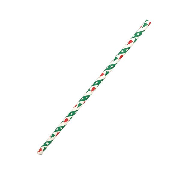 

25pcs home drinking paper fruit juice accessories degradable disposable straw eco-friendly christmas restaurant wedding party