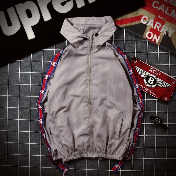 

New Trend Personality Mens Designer Jackets Sleeve Ribbon Panelled Luxury Jacket Multi-code Hot Seller Fashion Youngth Windbreaker