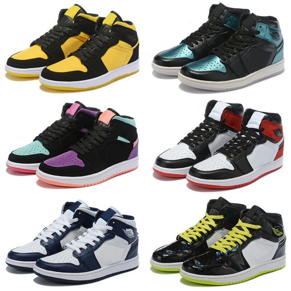 

black cat jumpman 4 4s basketball shoes 1 1s high court purple white men sneakers 11 11s bred concord 45 trainers