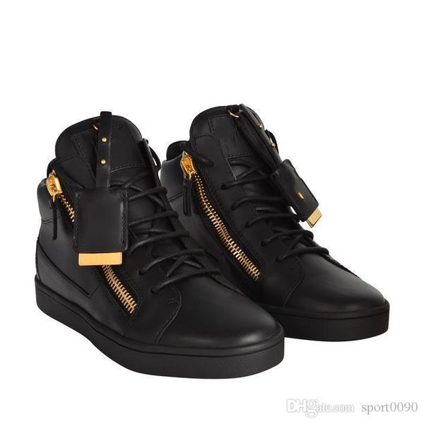 

новые оригинальные g man женщины лучшие дизайнер high-top кожа молния пряжка моды кроссовки открытый тренер кроссовки сапоги