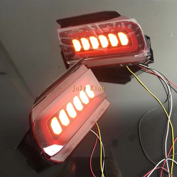 

led brake lights case for toyota land cruiser prado 2010-2019, led light guide brake light + streamer turn signals + night running light