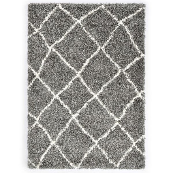 

berber carpet hochflor pp gray and beige 160 230 cm
