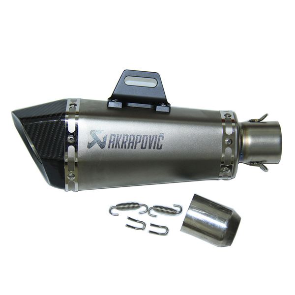

yolinson 51mm street moto akrapovic exhaust pipe yoshimura carbon fiber engine escape for z800 z750 tmax530 er6n ninja