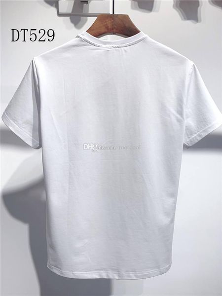 

ss20 новое прибытие верхнего качества d2 одежда мужские футболки версия для печати улица платье тройники с коротким рукавом -3xl dt529, White
