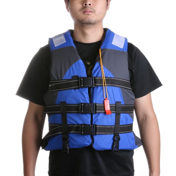 

water sports life vest professional polyester life jacket fishing saving jacket inflatable for drifting boating