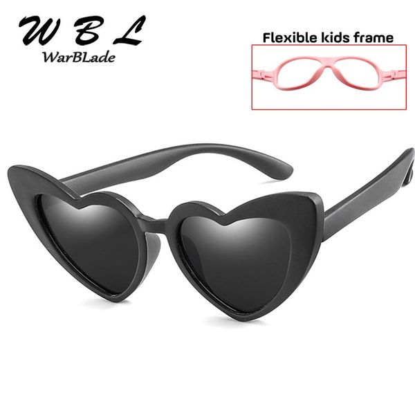 

warblade new product kids polarized sunglasses children heart sun glasses girls boys silicone uv400 child mirror baby eyewear ga tkjzr, Blue