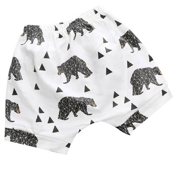 

kawaii summer children's clothing girls boys shorts toddler print cotton baby kids clothes shorts bloomers bottom pants, Black