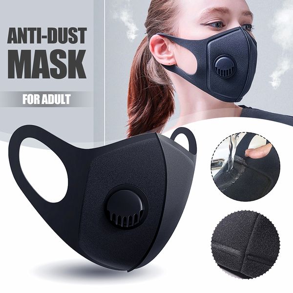 

взрослые маски для рта pm2. 5 пылезащитные многоразовые лица наружная защита от смога дыхательный клапан частичная маска