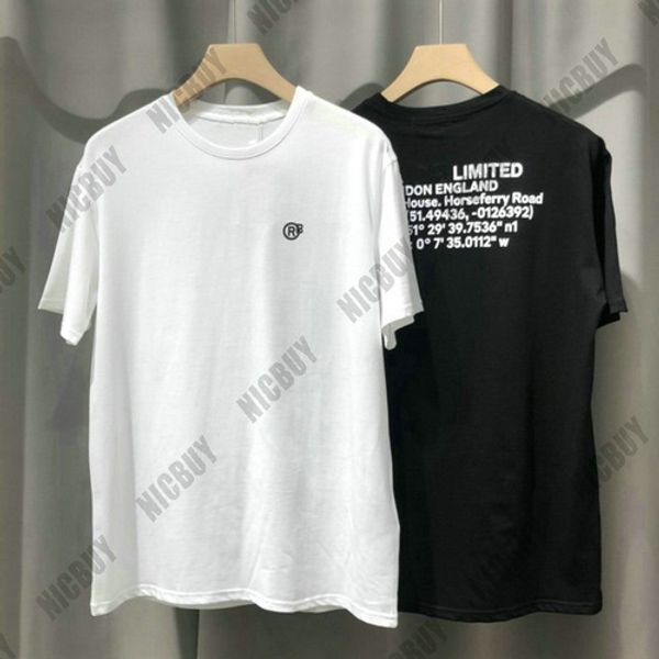 

fashion designer mens luxury t-shirt clothing tshirt italy limited london england letter simple print t shirt casual short sleeve tee top, White;black