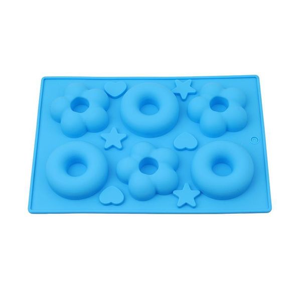 

6 holes donuts mold silicone round shape doughnuts mould baking jelly fondant mold cake chocolate decoration baking pastry tool