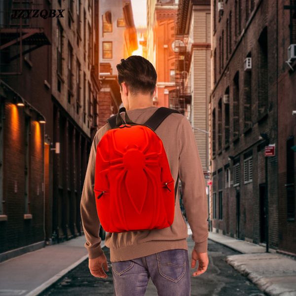 

jzyzqbx spider-man 3d стереоскопической сумки marvel мстители подростковой mochila школа рюкзак для девочек мальчик