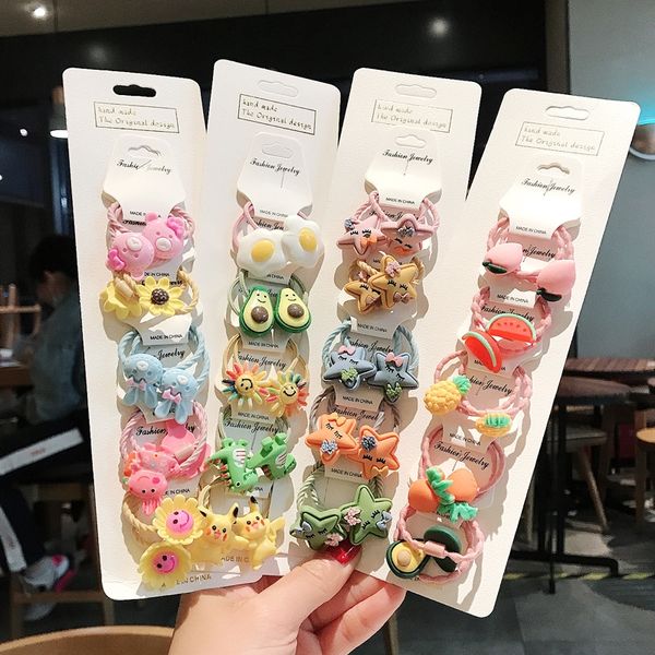 

baby head rope female cute b small size pi jin floral headdress headwear children headwear rubber band and young children do not hurt hair g