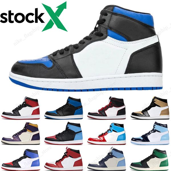 

2020 game royal jumpman 1 1s high og pine green tubro green shattered backboard basketball shoes mens travis scotts sports sneakers