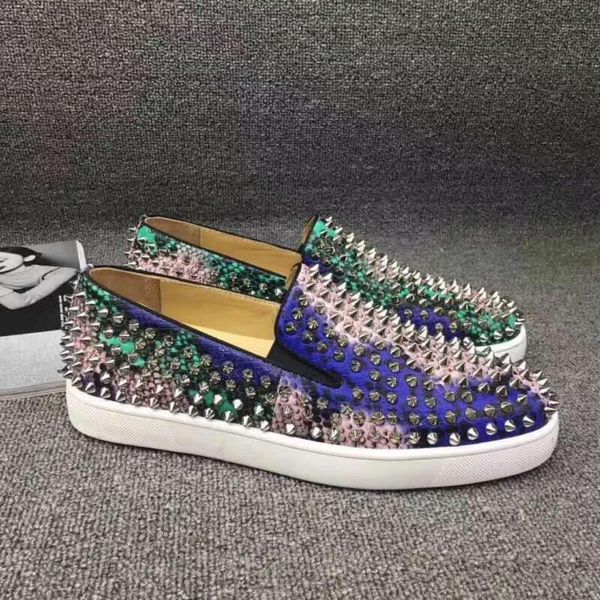 

Роскошные красные нижние мокасины дизайнер бренда мужская Повседневная обувь ни