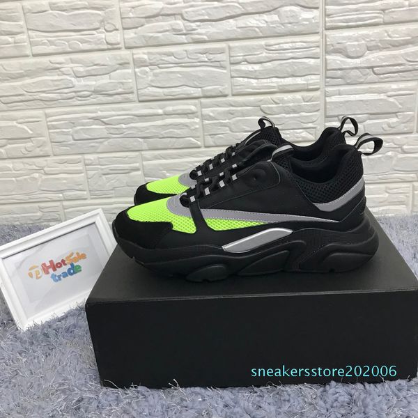 

black b22 sneakers calfskin trainers classical black men womens flat canvas sneaker retro patchwork luxury casual sneaker wholesale s06