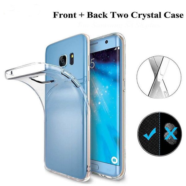 De Lujo Suave TPU silicona cubierta caso completo 360 para Samsung Galaxy Note 9