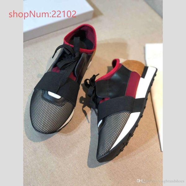 

new fashion mesh men's shoes black and red women's shoes matching color fashionable breathable sport casual shoes sneakers