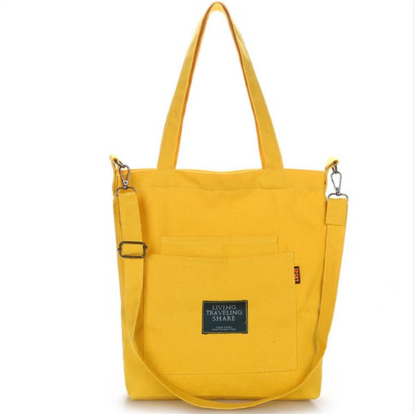 

casual women's canvas handbag large capacity multi-function travel tote bag fashion canta shoulder bag
