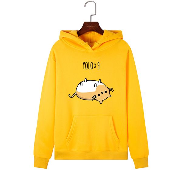 

женщина толстовка толстовка с капюшоном толстовка cute animal cat печататься осень зима пуловер женщина hoodie топы одежды outwear, Black