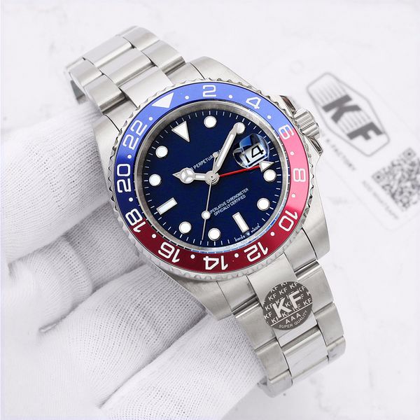 

sapphire men gmt luxury watch mens mechanical ladies working movement designer watches fashion wristwatches automatic kfactory nblox, Slivery;brown
