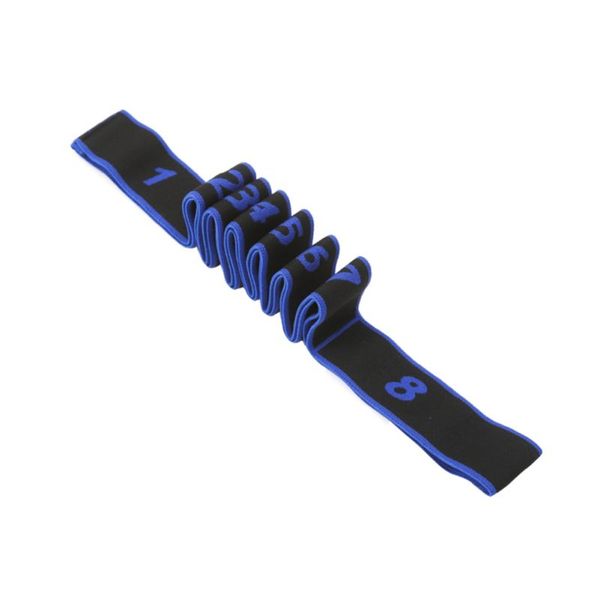 

yoga stretch strap with 8 loops elastic folding adjustable band latin dance stretching tool