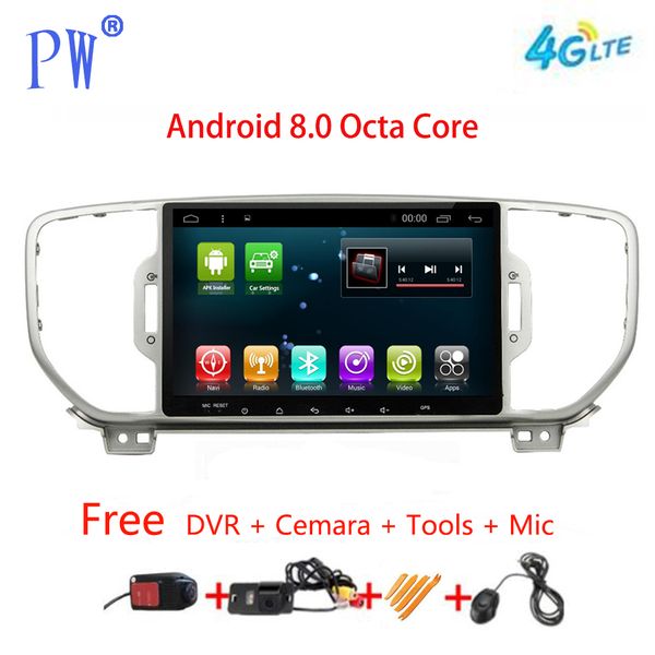 

car stereo navi gps android 7.1/8.0 radio player 2 din for kia spotage 2016 2017 kx5 car head unit wifi bluetooth gps navigation