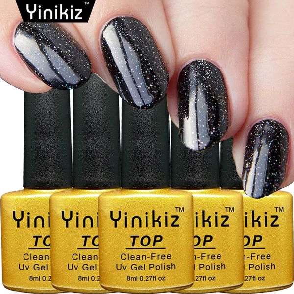 

yinikiz soak off shining coat long lasting base gel lacquer uv led primer nail gel polish esmalte finish vernis, Red;pink