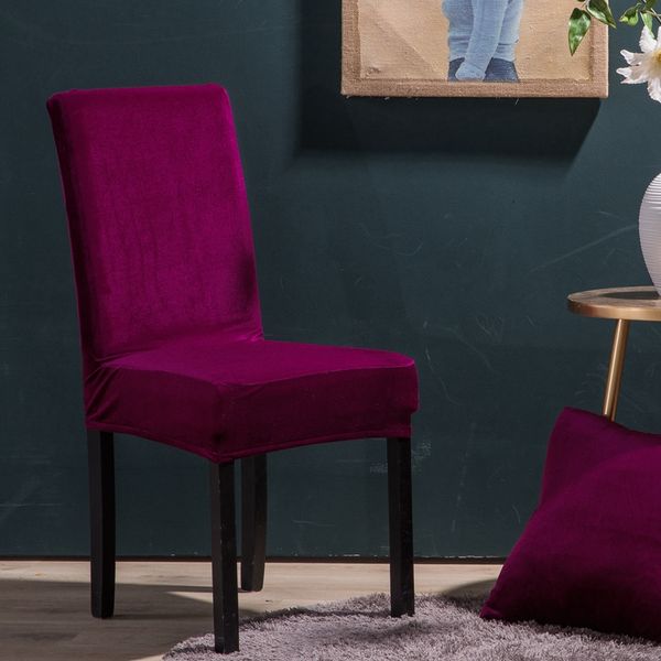 

2018 plush removable printing spandex stretch chair cover elastic band apply to restaurant wedding banquet l dining chair