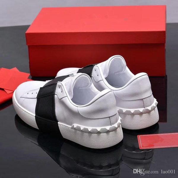 

luxury designer men women shoes real leather lovers comfortable breathable leisure suede men women shoes yl180608, Black