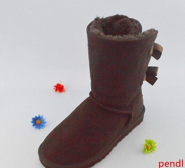 

бесплатная доставка рождество новый австралия классические высокие зимние ботинки натуральной кожи часы-бейли бантом женщин бейли с бантом с