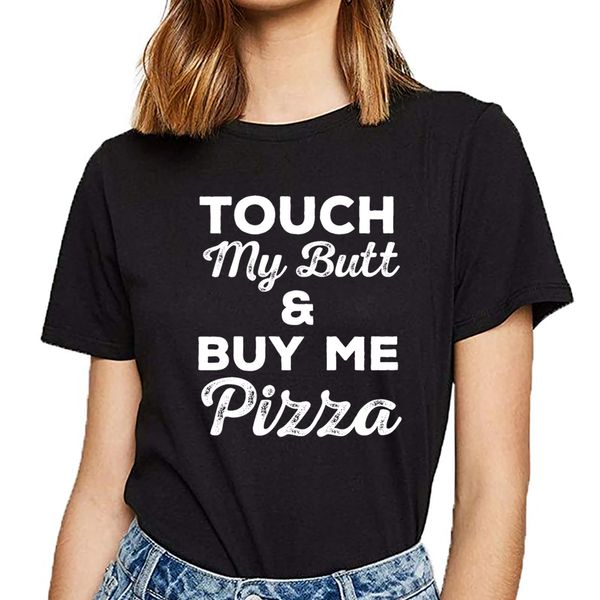 

t shirt women pizza pizzas margarita calzone italy kawaii inscriptions short female tshirt, White