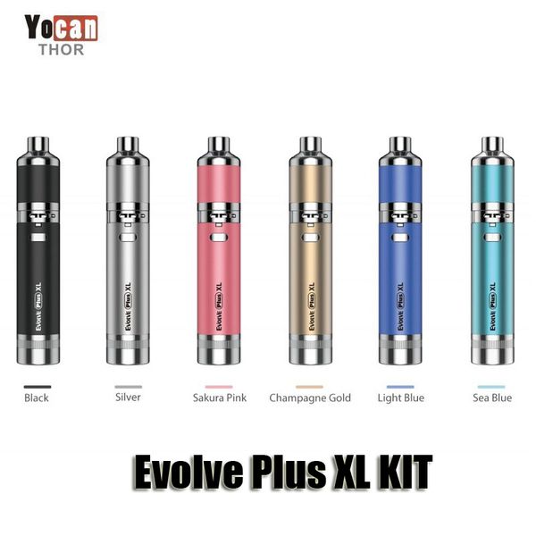 

Аутентичные yocan развиваться плюс XL даб воск Vape ручка комплект аккумулятор 1400mah с Quad катушка съемная встроенная двухсекционная Силиконовая баночка