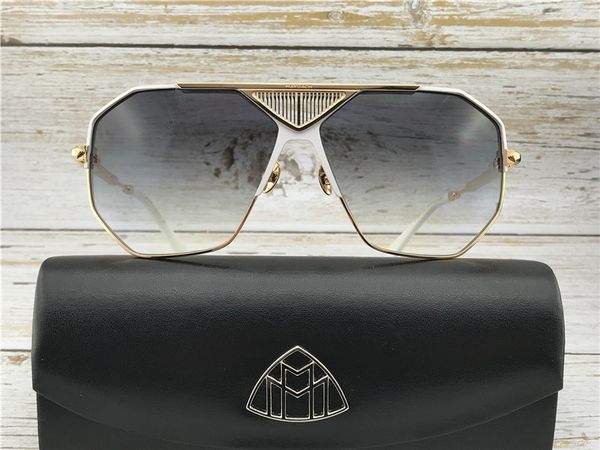 

luxury- gold men eyewear car brand maybach fashion designer glasses outdoor uv400 sunglasses g-abm-z20, White;black