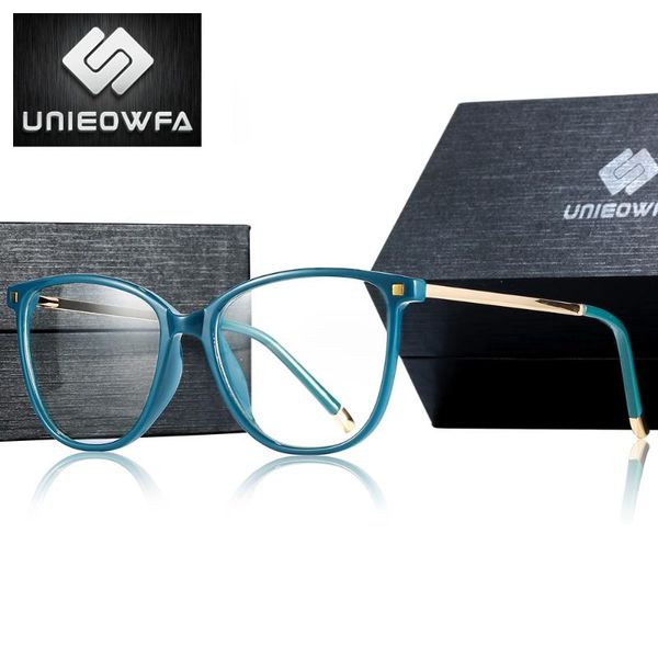 

oversized frame glasses women optical prescription eyeglasses frame female myopia clear transparent spectacles fashion new, Black