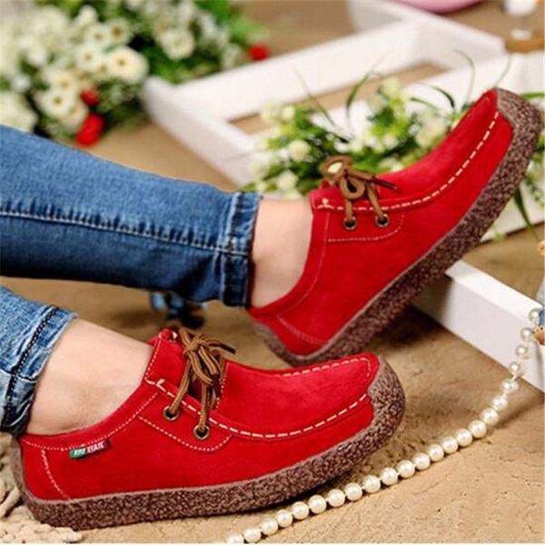 

fashion wild lace-up women flats comfortable footwear summer loafers women shoes breathable leather casual shoes female, Black
