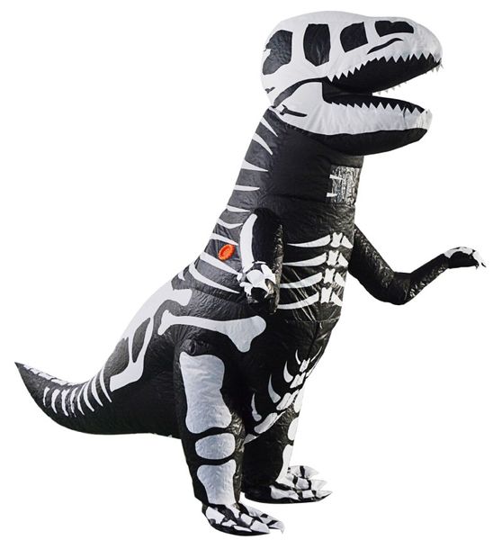 2021 Costume da tema gonfiabile di Halloween Costume Dinosaur Party Puntelli performance Puntelli per adulti Abbigliamento divertente divertente per bambini e adulti